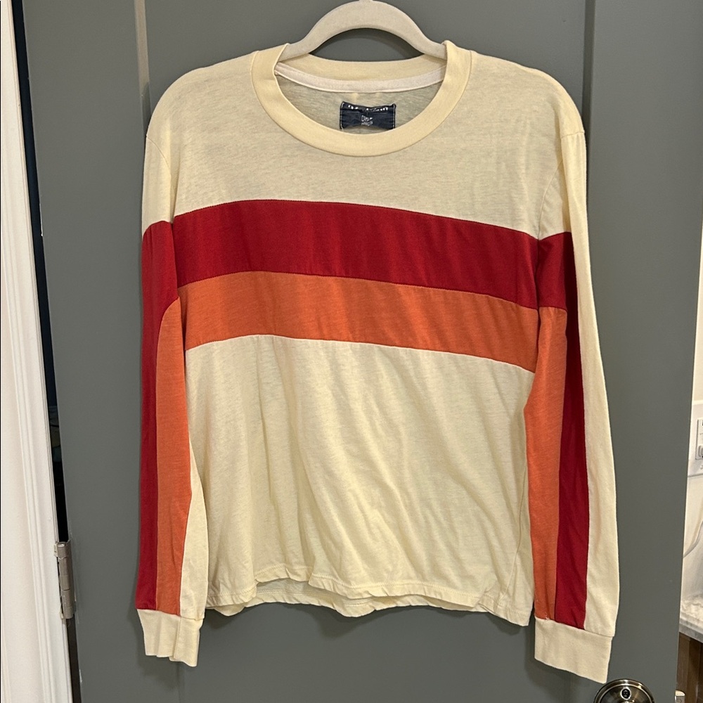 Camp Collection Colorful Striped Long Sleeve Tee women’s size large